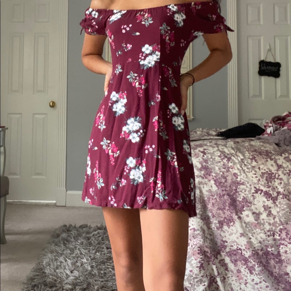 Off the shoulder floral dress